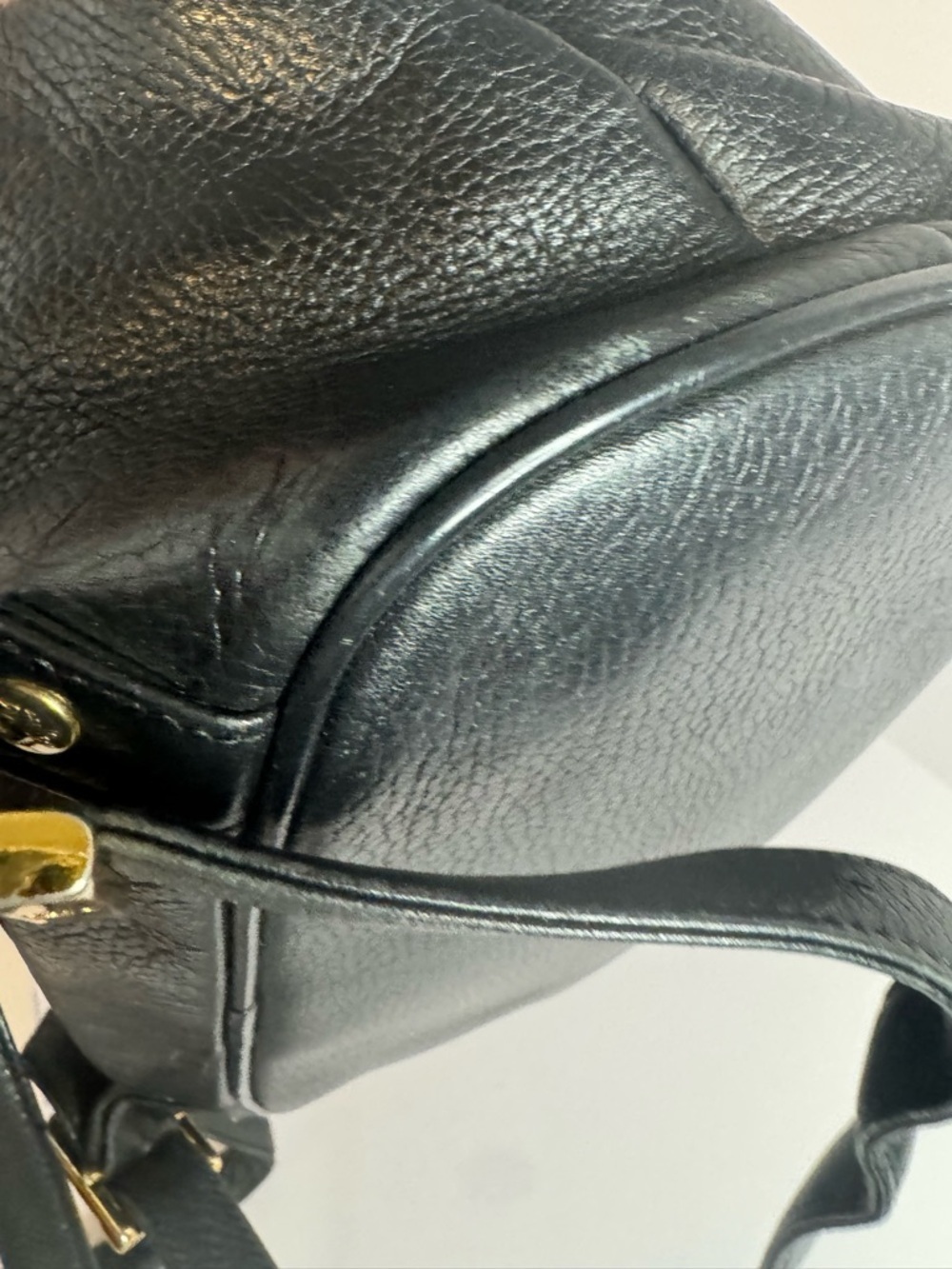 #291 MCM Black Leather Studded Backpack - Picture 10 of 16